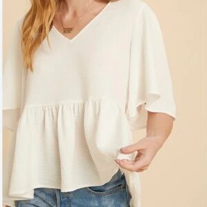 The Impeccable Pig White Flowy Top! Size small! NWT.